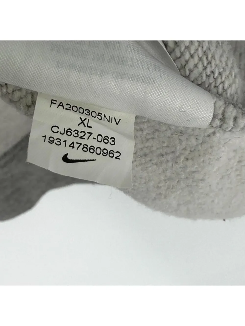 Nike Sportswear Essential‎ Cropped Logo Hoodie Gray Athleisure Women's XL